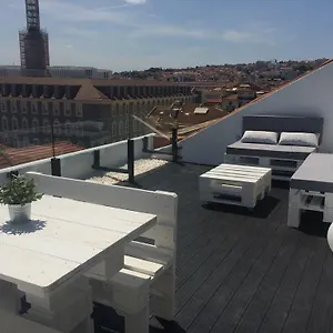 A Terrace On A Topfloor With A View , Lissabon Portugal